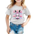 thumbnail image 1 of XDZJLR T-Shirts Filles Enfants Graphique de Pâques Coupe Ample Décontractée Manches Courtes Col Rond pour Garçons Vêtements 2-3 Ans, 1 of 4
