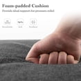 thumbnail image 3 of Costway 2 PCS Outdoor Chaise Lounge Cushion with Hook & Loop Fastener Fixing Straps Patio Gray, 3 of 4
