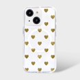 thumbnail image 1 of Caseco Mag-SafeiPhone 15 Gold Plum Heart Clear Case, 1 of 5