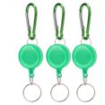 thumbnail image 3 of Telescopic Burglar Keychain, Retractable Keychain Buckle Compact Strong 3PCS Portable Durable With Carabiner For Outdoor Blue,Green,Purple, 3 of 8