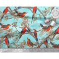 thumbnail image 2 of Soimoi polyester Crepe Fabric Boy,Surfboard And Beach Bird Decor Fabric Printed Yard 42 Inch Wide, 2 of 3