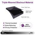 thumbnail image 4 of Blackout Kitchen Window Curtains - Thermal Insulated Blackout Grommet-Top Drapes for Cafe Store, 4 of 5