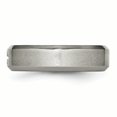 thumbnail image 3 of Titanium Cross Design 6mm Satin Beveled Edge Band Ring 6.5 Size, 3 of 7
