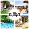 thumbnail image 4 of Costway 8PCS Patio Rattan Furniture Set Cushioned Chair Sofa Coffee Table White, 4 of 10