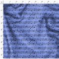thumbnail image 4 of Soimoi Blue Cotton Duck Fabric Notes Musical Instrument Print Fabric by the Yard 56 Inch Wide, 4 of 5