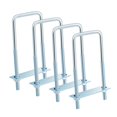 thumbnail image 3 of GUOOL 4x U Bolts Reliable Heavy Duty for Industrial Rectangular Wood Metal Objects M10 80x110mm, 3 of 7