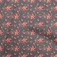 thumbnail image 1 of oneOone Cotton Poplin Gray Fabric Florals Craft Projects Decor Fabric Printed By The Yard 42 Inch Wide, 1 of 4