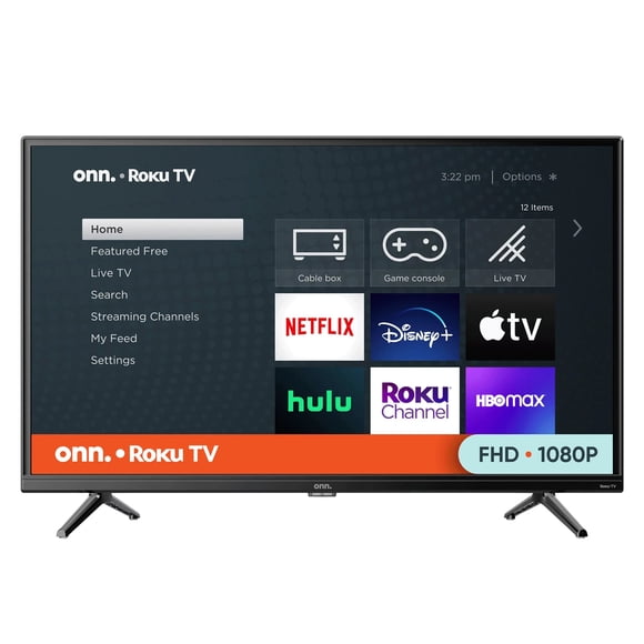 Refurbished ONN. 32" Class FHD (1080p) Smart LED TV (100122566-CA)