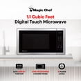 thumbnail image 2 of Magic Chef MC110MST Four à Micro-Ondes de Comptoir, 1 000 Watts, Acier Inoxydable, 2 of 8