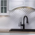 thumbnail image 3 of Fasade 18in x 24in Quilted Gloss White Backsplash Panel 5 Pack, 3 of 7