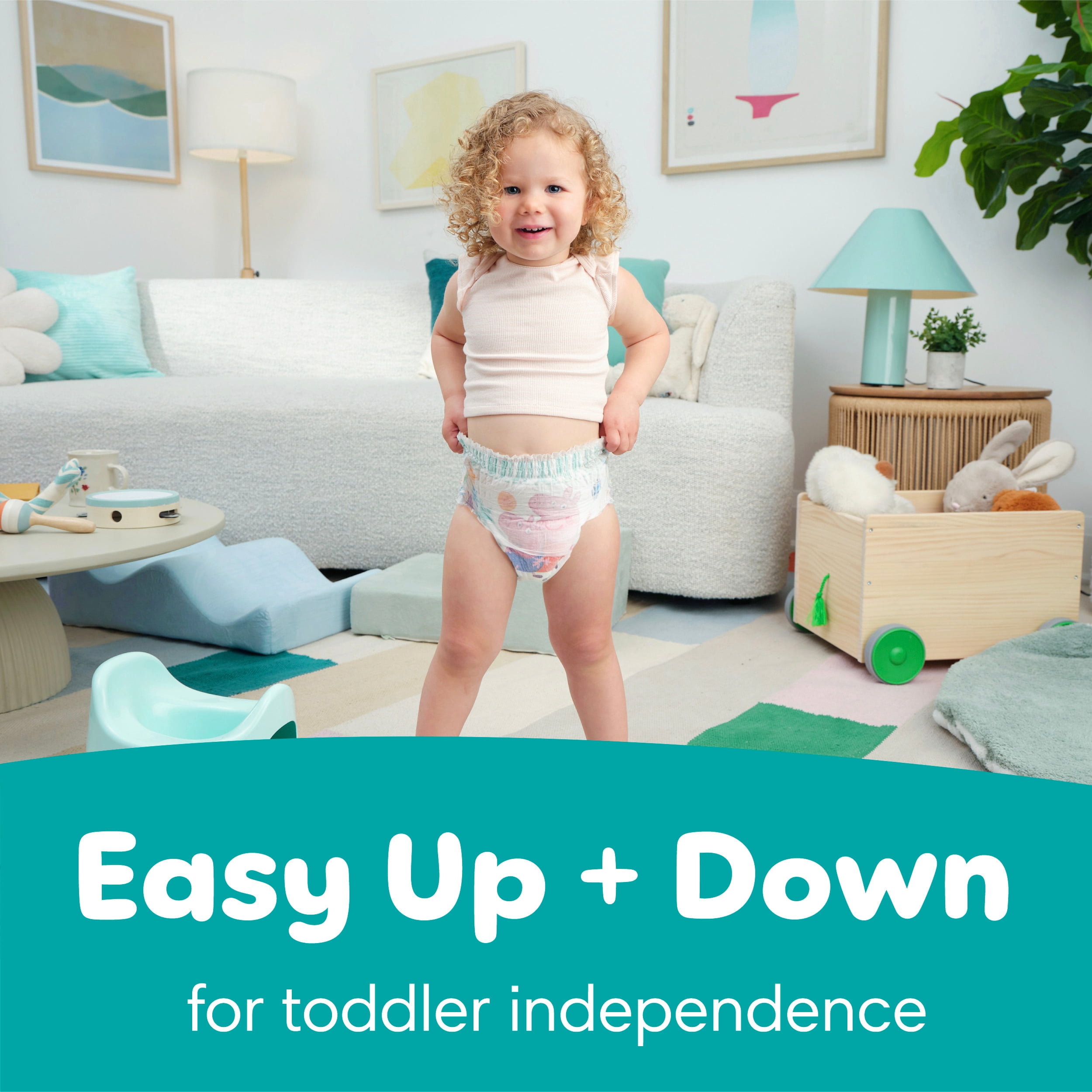 Pampers Easy Ups Training Underwear Peppa Pig Size 6 (4T5T), 104 Count