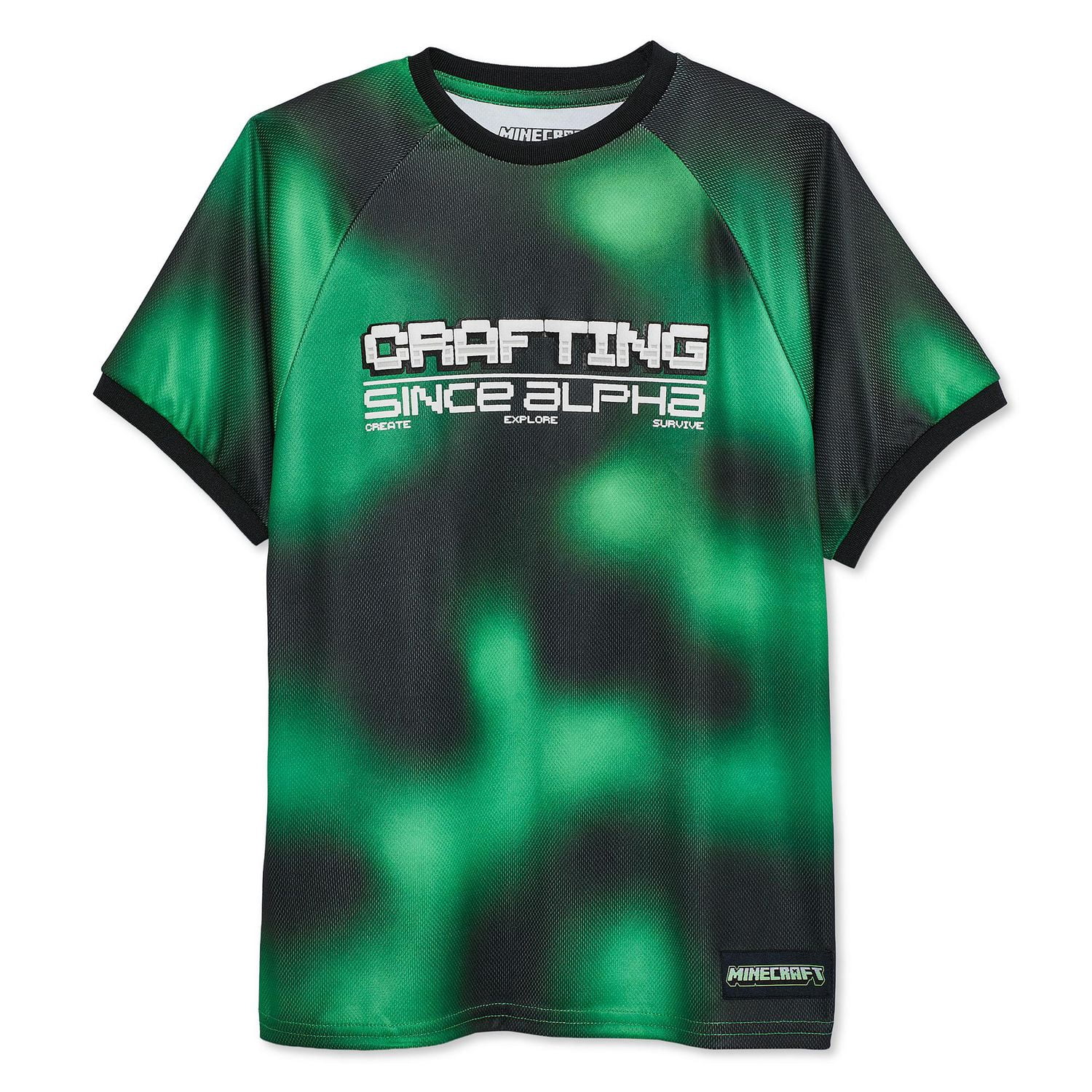 Maillot à imprimé graphique Minecraft pour garçons