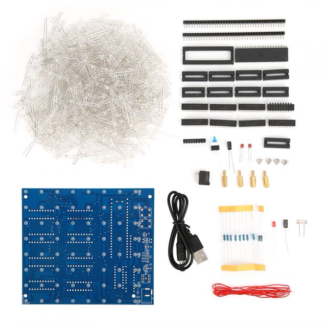 Filfeel LED Kit Carré, DIY 3D LED Kit Carré, pour Bureau de Décoration à la Maison