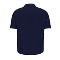 thumbnail image 3 of XZNGL Men Shirts Short Sleeve Men Casual Solid Slim-Fit Turn-Down Collar Button Short Sleeve Business Shirt Mens Linen Shirts Short Sleeve Mens Shirts Short Sleeve Casual, 3 of 8