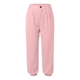 thumbnail image 5 of WILLBEST Womens Jeans Women's Solid Color Zipper Slacks with Angled Pockets Carho Pants, 5 of 5