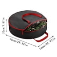 thumbnail image 3 of Home Textile Storage Christmas Organizer for Efficient Holiday Decoration Management with Handle Ornament Bag, 3 of 7