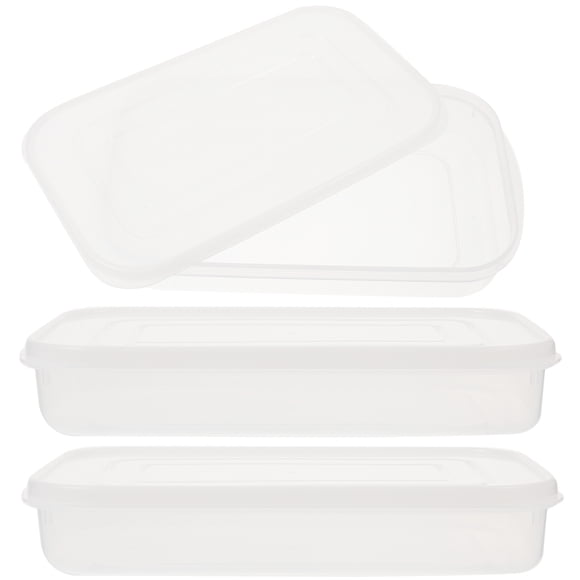 3 Pcs Contenants de Rangement pour Réfrigérateur Boîte de Rangement pour Aliments Contenants Alimentaires Empilables Boîte Organisatrice pour Congélateur