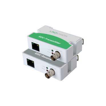 LINOVISION Convertisseur EOC POE sur Coaxial Max 3000 Pieds Puissance et Transmission de Données sur Coaxial RG59