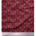thumbnail image 1 of Soimoi Viscose Chiffon Fabric Moroccan Damask Print Fabric by Yard 42 Inch Wide, 1 of 3