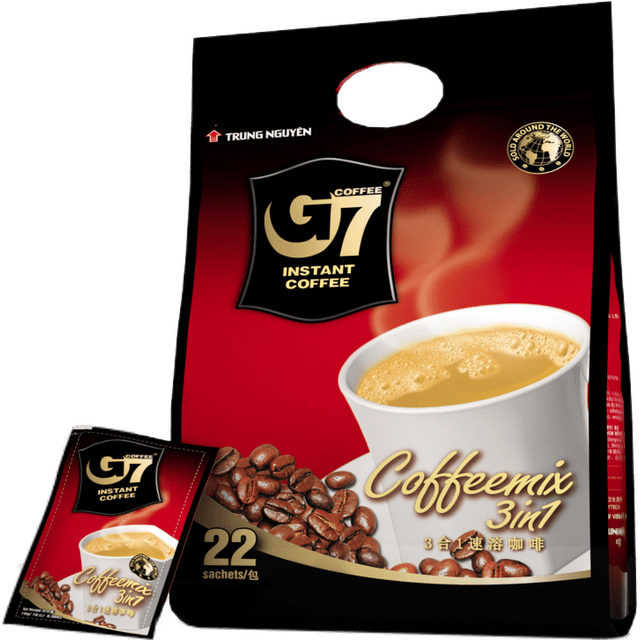 G7 3-in-1 Instant Coffee Mix, Vietnamese Coffee Style, 22-Sachets (16G X 22) X 24