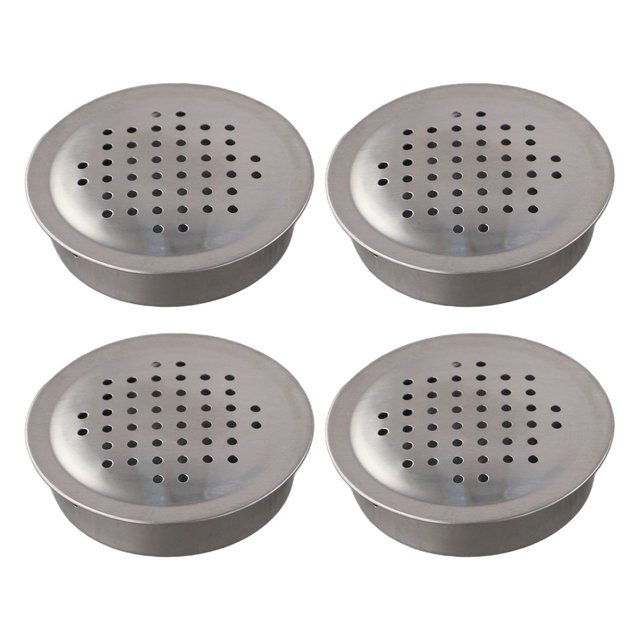 4pcs Stainless Steel Vent Covers for Cabinets:Decorative Air Grilles Ventilation