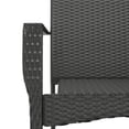 thumbnail image 5 of vidaXL 3 Piece Garden Dining Set with Cushions Black Poly Rattan, 5 of 5