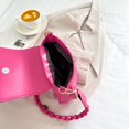 thumbnail image 2 of Composite Shoulder Bag Pleated Bow with Zipper Twist Strap Leisure (Orange), 2 of 10