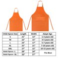 thumbnail image 2 of TOPTIE Cotton Canvas Kid & Parent Cooking Aprons and Chef Hat Set, 2 of 7