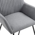 thumbnail image 5 of vidaXL Dining Chairs 6 pcs Light Grey Fabric, 5 of 5