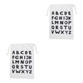thumbnail image 4 of QualitChoice Portable Cotton Linen Drawstring Closure Bag Bedroom Large Capacity Pouch Sundries Luggage Cargo Laundry Organizer Type 1 2PCS, 4 of 6