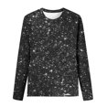thumbnail image 4 of Amzcrzy Hauts pour Femmes Mode Col Rond Hauts à Sequins pour Femmes Manches Longues Polyvalentes Décontractées Printemps Été Hauts Confortables Élégants pour Sortir, 4 of 4
