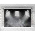 thumbnail image 1 of 7x5ft Sports Stadium Photography Background Artistic Backdrop for Portrait Smoky Grey Spotlight Photo Background, 1 of 3
