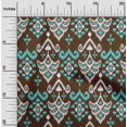 thumbnail image 1 of oneOone Georgette Viscose Fabric Damask Ikat Print Fabric By The Yard 42 Inch Wide, 1 of 1