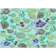 thumbnail image 1 of Ahgly Company Machine Washable Indoor Rectangle Transitional Green Area Rugs, 4' x 6', 1 of 7