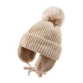 thumbnail image 1 of Chapeau d'Automne et d'Hiver Plus Velours pour Enfants Bonnet Tricoté avec Protection Auditive Chaude, 1 of 5