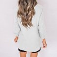 thumbnail image 4 of EQWLJWE Blazer en Coton et Lin pour Femme, Veste d'Automne, Complet, Cardigan Ouvert, Manches 3/4, Veste Ajustée, Blazer Court Décontracté pour Bureau, 4 of 6