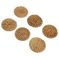 thumbnail image 2 of Weiweiguan 6Pcs Rattan Woven Charms Simple Round Earring Pendants Jewelry Making Ornaments, 2 of 6