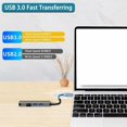 thumbnail image 4 of USB C Hub USB Splitter 8 in 2 Extender with 4 USB Port 1 USB C Port TF/SD Card Reader Audio Output, 4 of 5