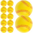 thumbnail image 1 of WASHWEPE 12Pcs Supple PU Baseballs Yellow Softballs for Safe and Effective Baseball Practice, 1 of 5