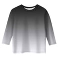 thumbnail image 4 of Splozh Blouse pour Tout-Petit Fille Décontractée à Col Rond T-Shirt à Manches Trois Quarts Coupe Régulière Basique Haut à Manches 3/4 Gris, 10-11 Ans, 4 of 5