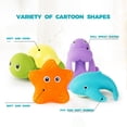 thumbnail image 3 of Baby Bath Toys, Fun Bath Time Bath Toys 7PCS Marine Animal Bath Toys Set, 3 of 9