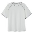 thumbnail image 1 of Styesk T-Shirts pour Homme T-shirt Rétro Décontracté pour Homme Couleur Unie Col Rond Collection Coupe Ample Manches d'Épaule, 1 of 2
