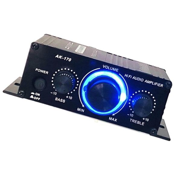 HiFi Power Amplifier Mini Audio Receiver Digital Stereo car audio speaker amplifier AMP Volume Control