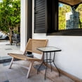 thumbnail image 4 of Four Seasons Courtyard Sunny Isles Tempered Glass Top Patio Dining Table, 4 of 7