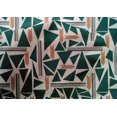 thumbnail image 4 of oneOone Cotton Silk Fabric Triangle & Line Geometric Â Printed Craft Fabric BTY 42 Inch Wide, 4 of 4