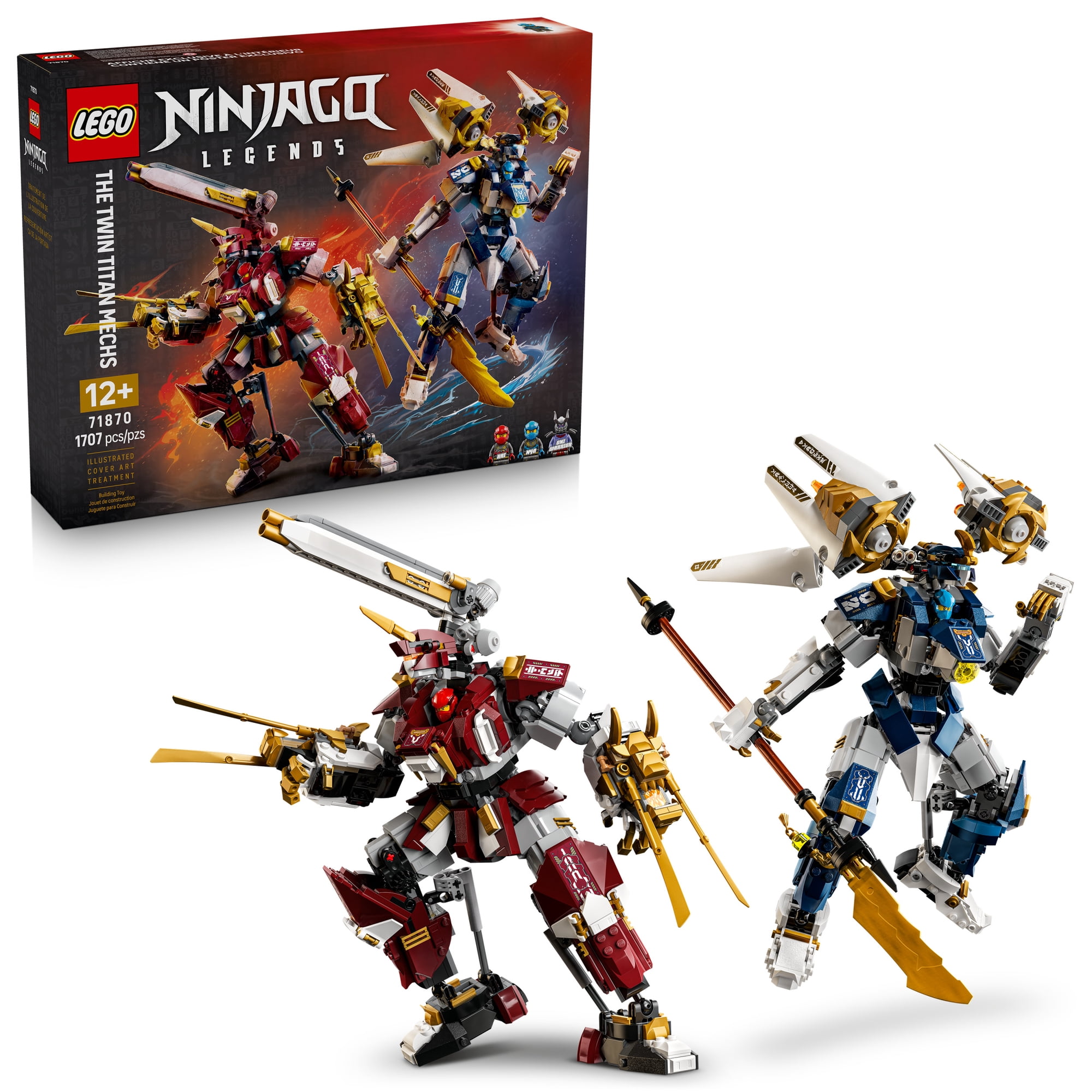 LEGO NINJAGO The Twin Titan Mechs - Building Toy for Boys & Girls