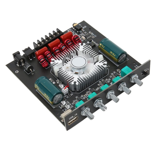 Module d'Amplificateur 2.1 Canaux Subwoofer Stéréo avec Contrôle des Basses pour Haut-Parleur