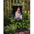 thumbnail image 2 of Carolines Treasures SS8951GF 11 x 15 In. Snowman With Golden Retriever Flag- Garden Size, 2 of 3
