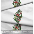 thumbnail image 3 of Soimoi Poly Georgette Fabric Leaves & Floral Block Fabric Prints by Yard 42 Inch Wide, 3 of 3