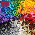 thumbnail image 2 of 125/250g Building Blocks Bulk Set City Classic Bricks Colorful Assembly DIY Creative Toy Educational Interactive Toy for Kids,dark blue,250g, 2 of 7